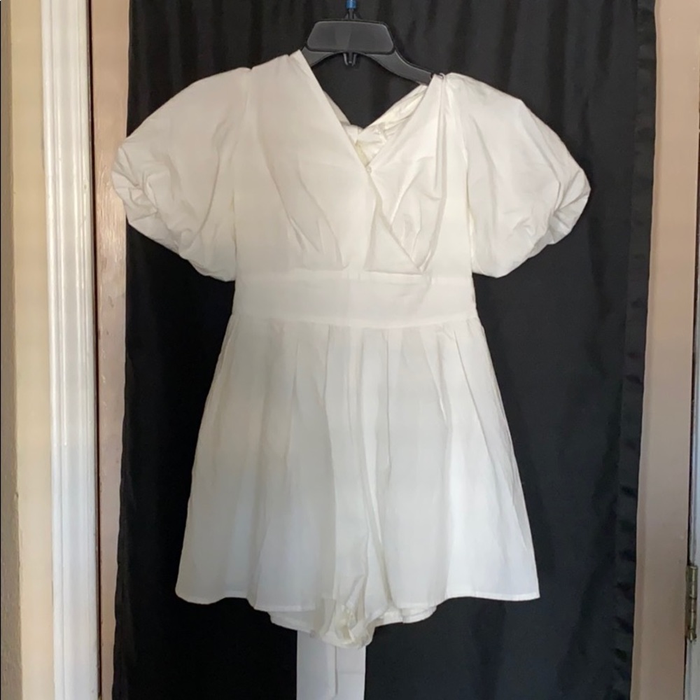 Shein Cream/white romper